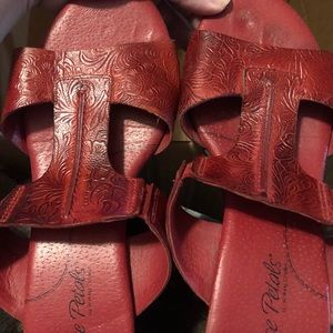 Women’s red sandals